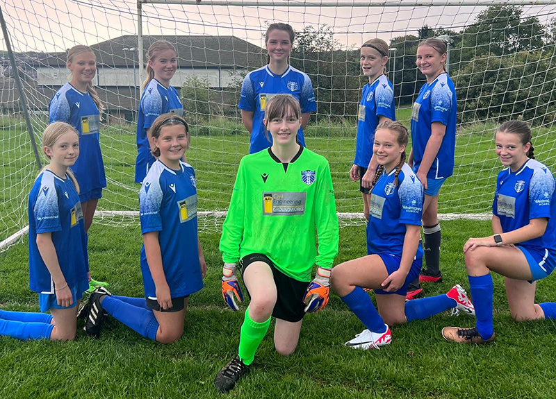 Pic 1 - Wattsfield U14 girls’ football team in their new kit.jpg